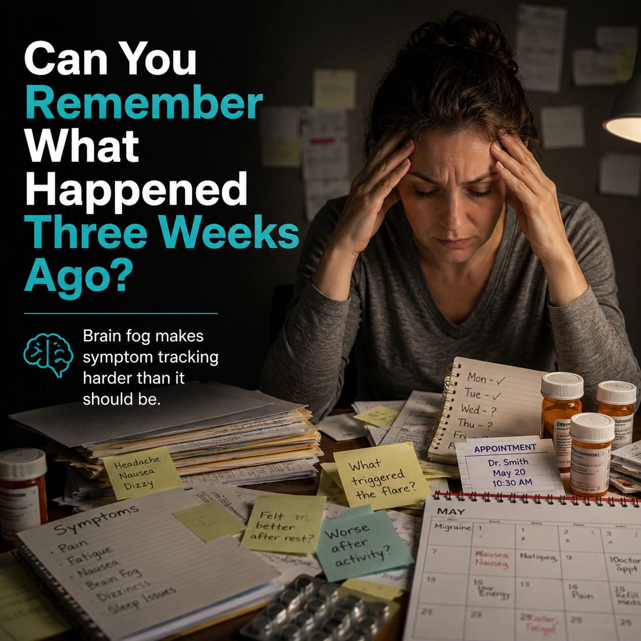 Chronic Illness Symptom Tracker, Doctor Visit Log
