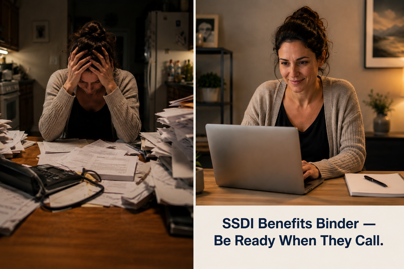 SSDI Benefits Binder — Complete Social Security Disability Preparation System (Google Sheets)
