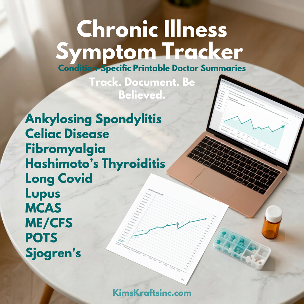 Chronic Illness Symptom Tracker, Doctor Visit Log