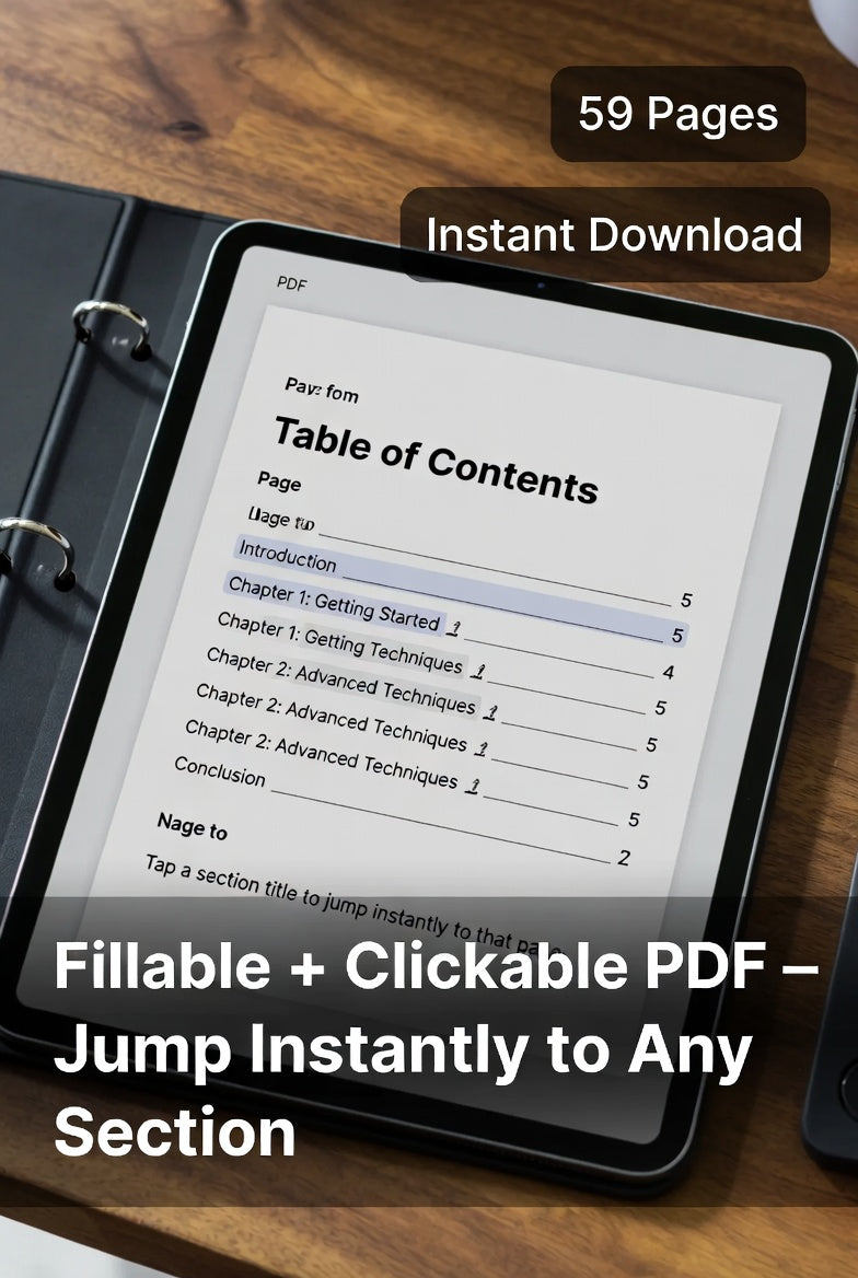 Core Family Emergency Binder Fillable PDF | Simple Emergency Planner & Important Documents Organizer