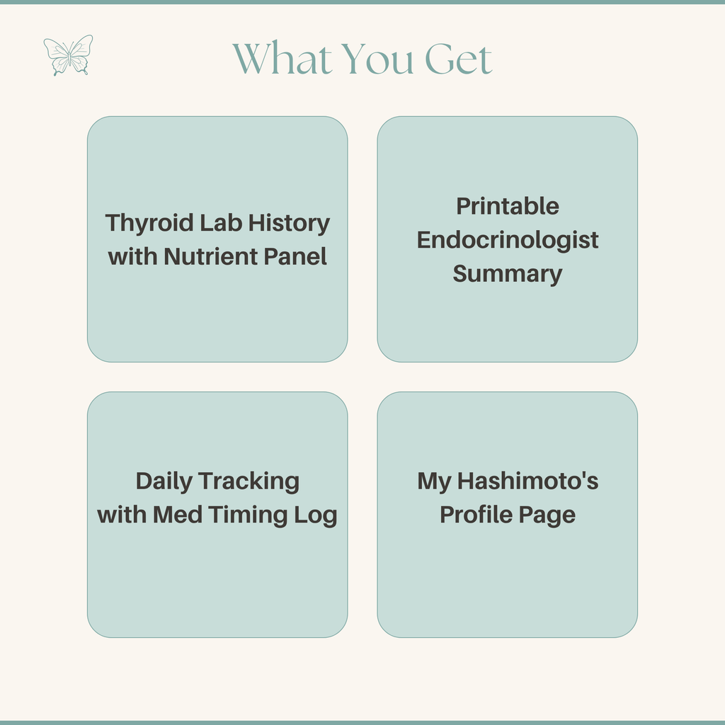 Hashimoto's Symptom Tracker Thyroid Lab Dashboard