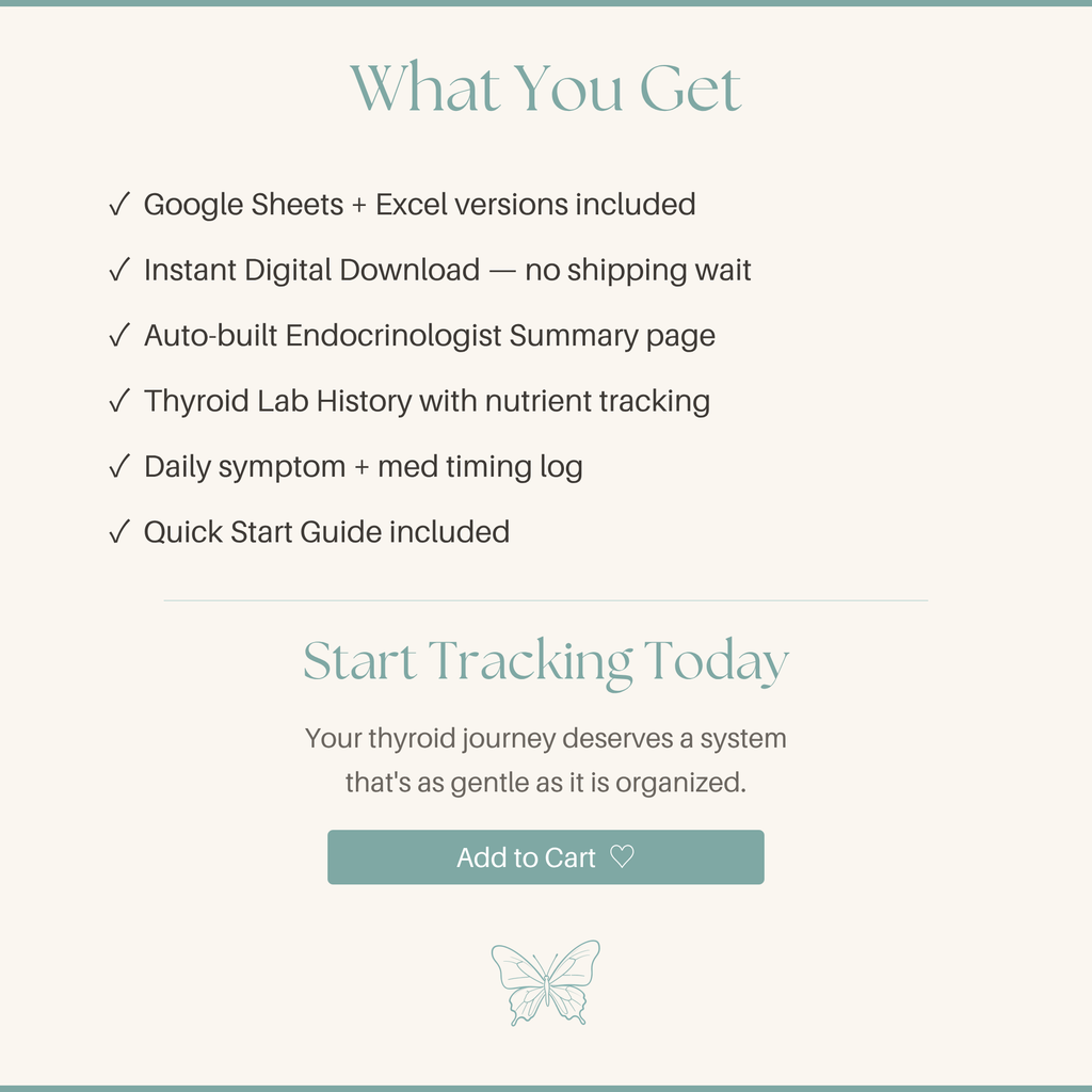 Hashimoto's Symptom Tracker Thyroid Lab Dashboard