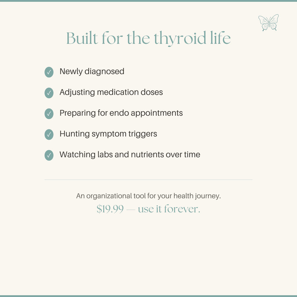Hashimoto's Symptom Tracker Thyroid Lab Dashboard