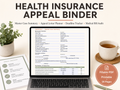 Health Insurance Appeal Binder, Medical Bill Dispute Log