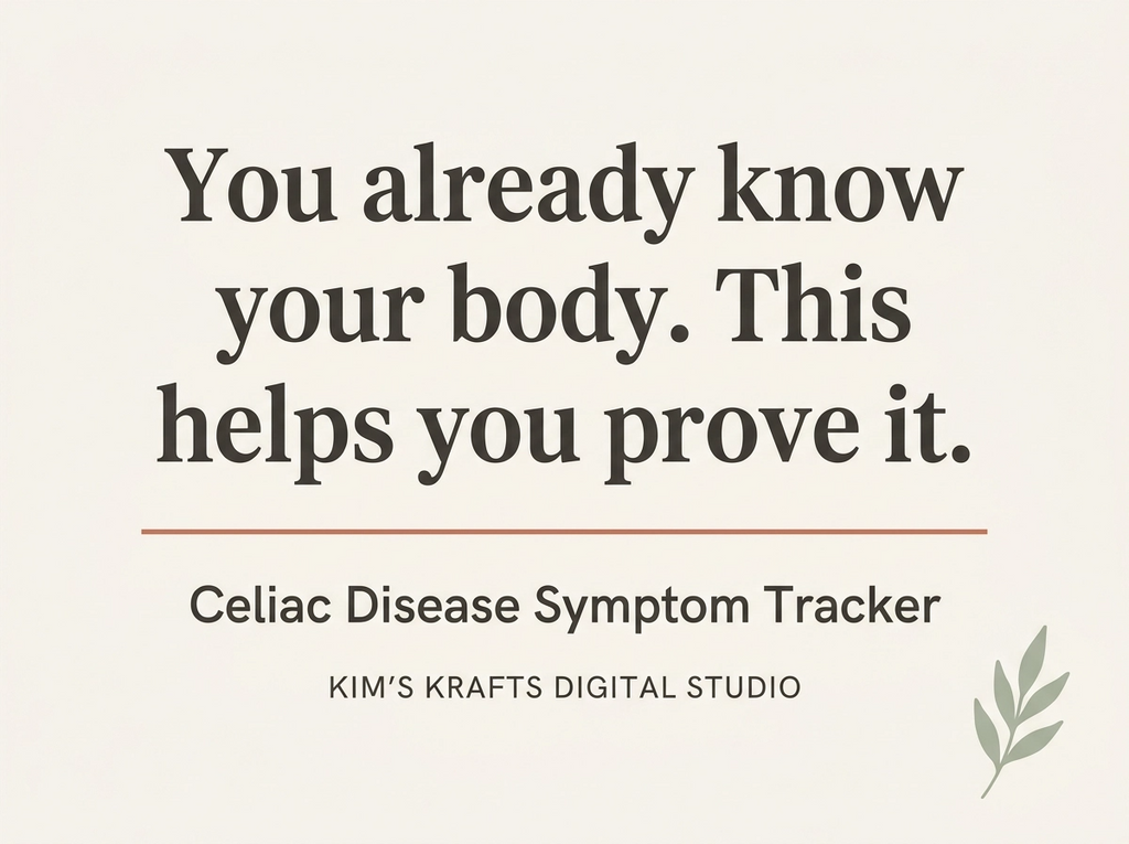 Celiac Disease Symptom Tracker, Gluten Exposure Log