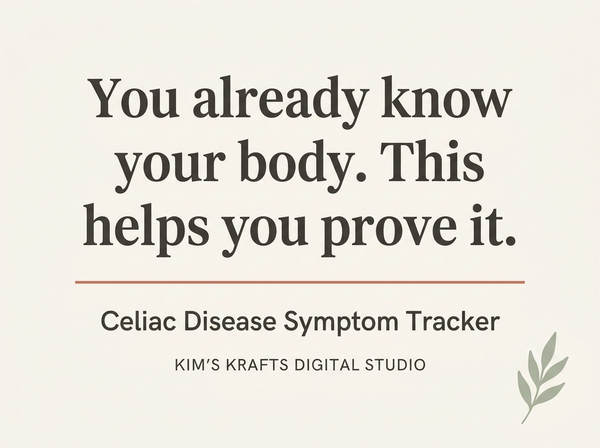 Celiac Disease Symptom Tracker, Gluten Exposure Log