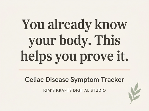 Celiac Disease Symptom Tracker, Gluten Exposure Log