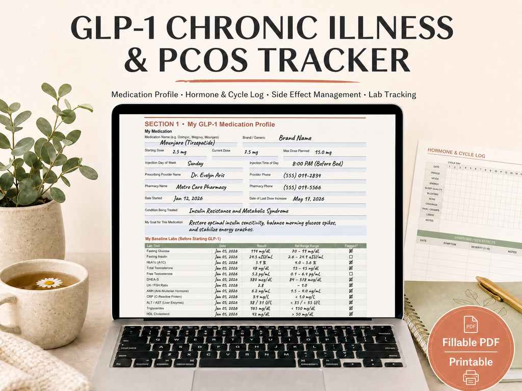 GLP-1 Injection Tracker, Semaglutide & Tirzepatide Log