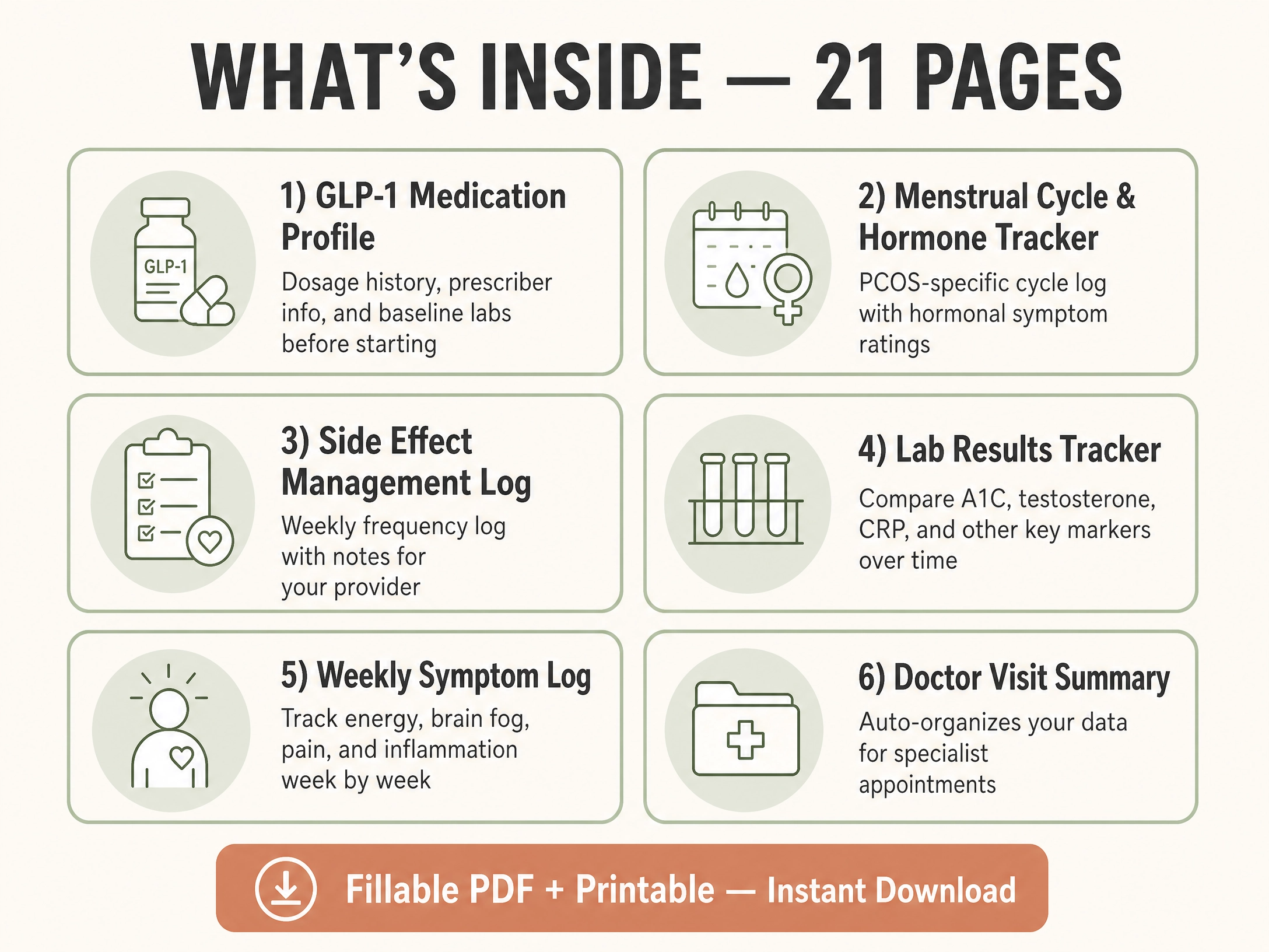 GLP-1 Injection Tracker, Semaglutide & Tirzepatide Log