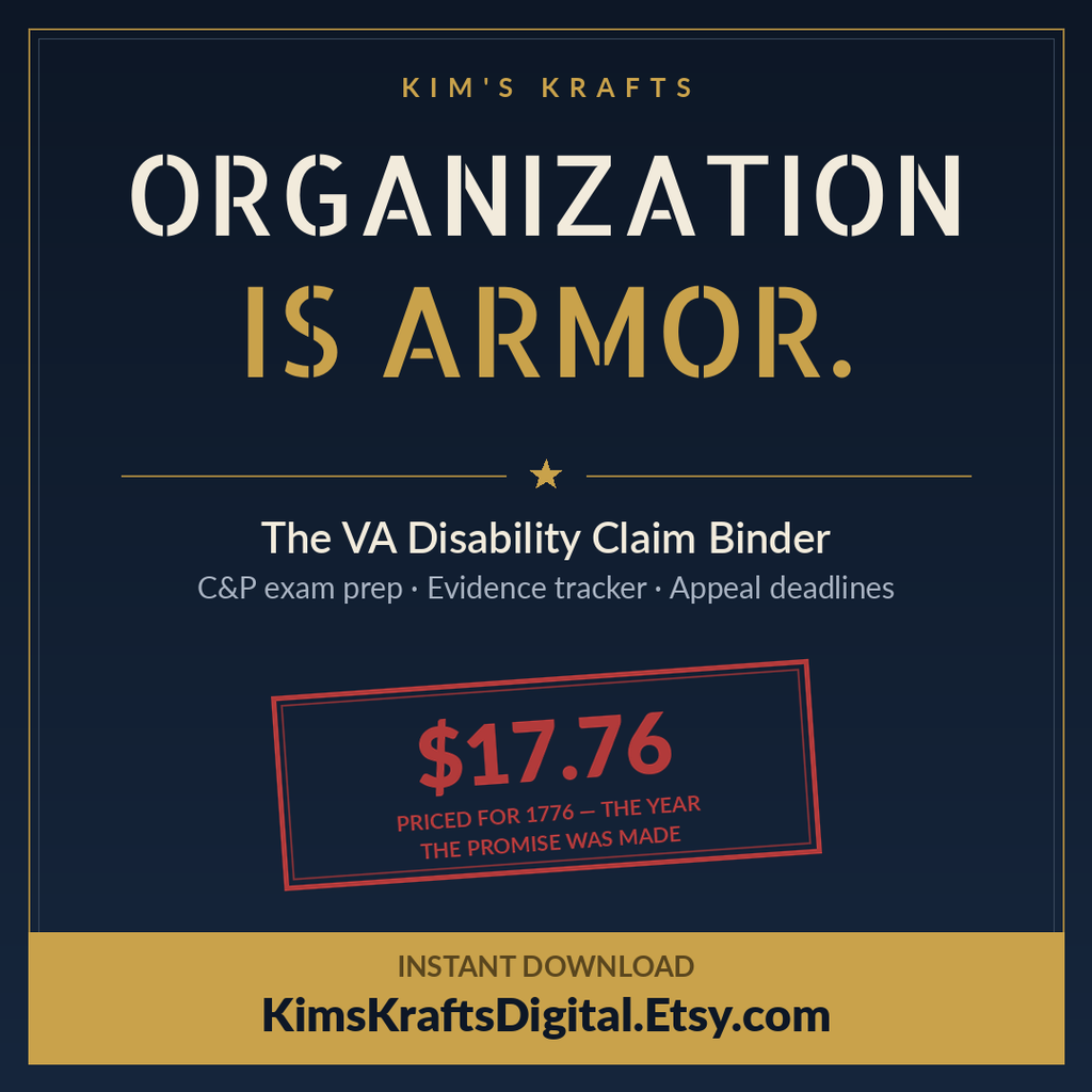VA Disability Claim Tracker & C&P Exam Prep — Veterans Benefits Binder (Google Sheets)